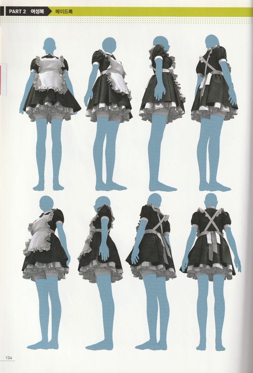 bottari_asset's tweet photo. 📌각도별 메이드복 3D 자료
Maid uniform 3D reference by angle https://t.co/7d761tK9Xx