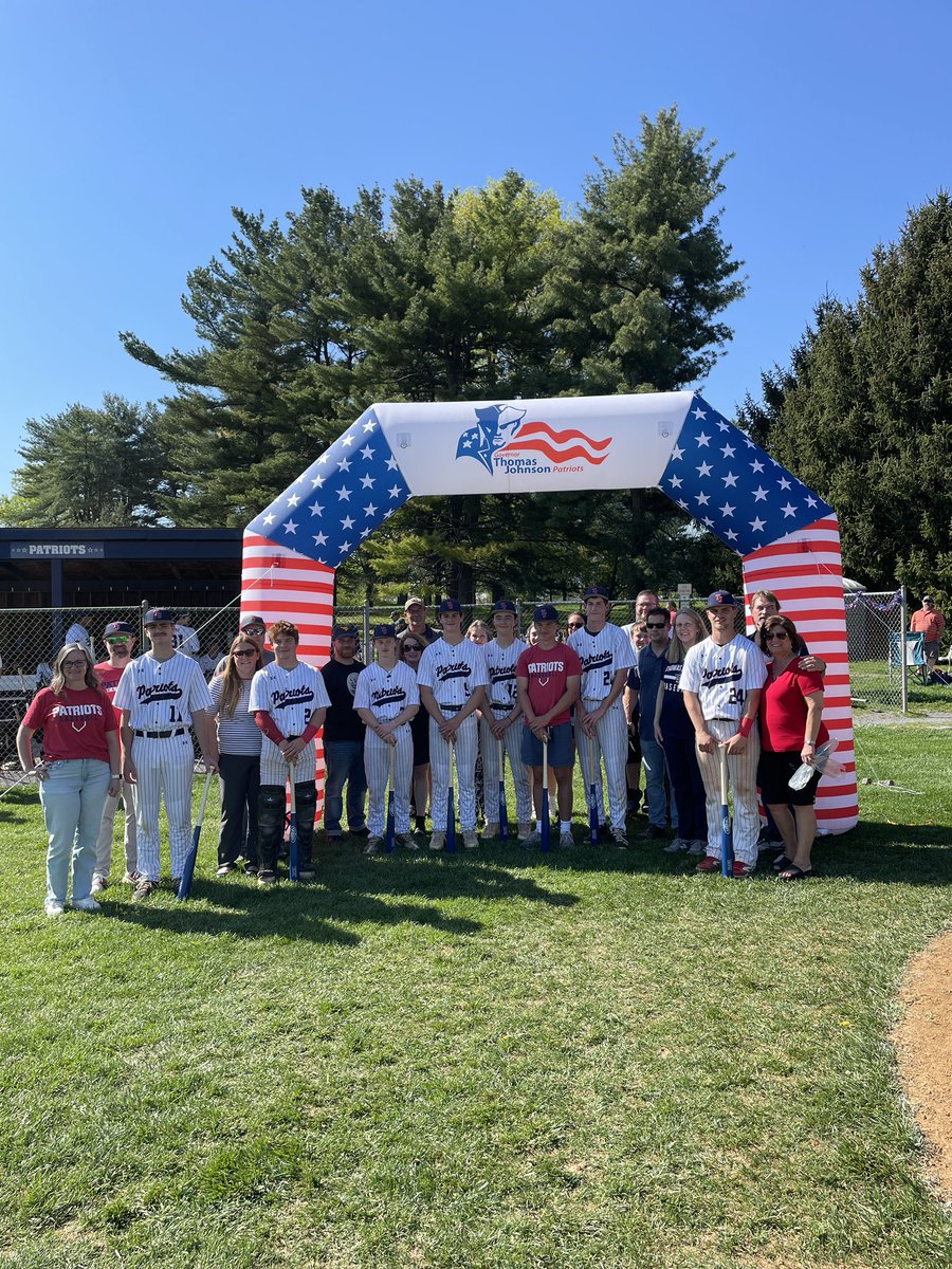 TJPatriotBaseball (@tj_patriotsbsb) on Twitter photo TJ walks it off on senior night! Thank you seniors for your leadership, hard work, and dedication to the baseball program. Next up Tuscarora.
π April 24
βοΈ 4:30
π THS
<a href="/GTJHSAthletics/">TJ Patriot Athletics</a> <a href="/TJ_PatriotsAD/">Mike Chavez</a> <a href="/AthleticsTj/">TJ Patriot Athletics Boosters</a> <a href="/FrederickSports/">Frederick Sports</a> <a href="/FCPSAthletics/">Kevin Kendro, CMAA</a> TJ walks it off on senior night! Thank you seniors for your leadership, hard work, and dedication to the baseball program. Next up Tuscarora.
π April 24
βοΈ 4:30
π THS
<a href="/GTJHSAthletics/">TJ Patriot Athletics</a> <a href="/TJ_PatriotsAD/">Mike Chavez</a> <a href="/AthleticsTj/">TJ Patriot Athletics Boosters</a> <a href="/FrederickSports/">Frederick Sports</a> <a href="/FCPSAthletics/">Kevin Kendro, CMAA</a>