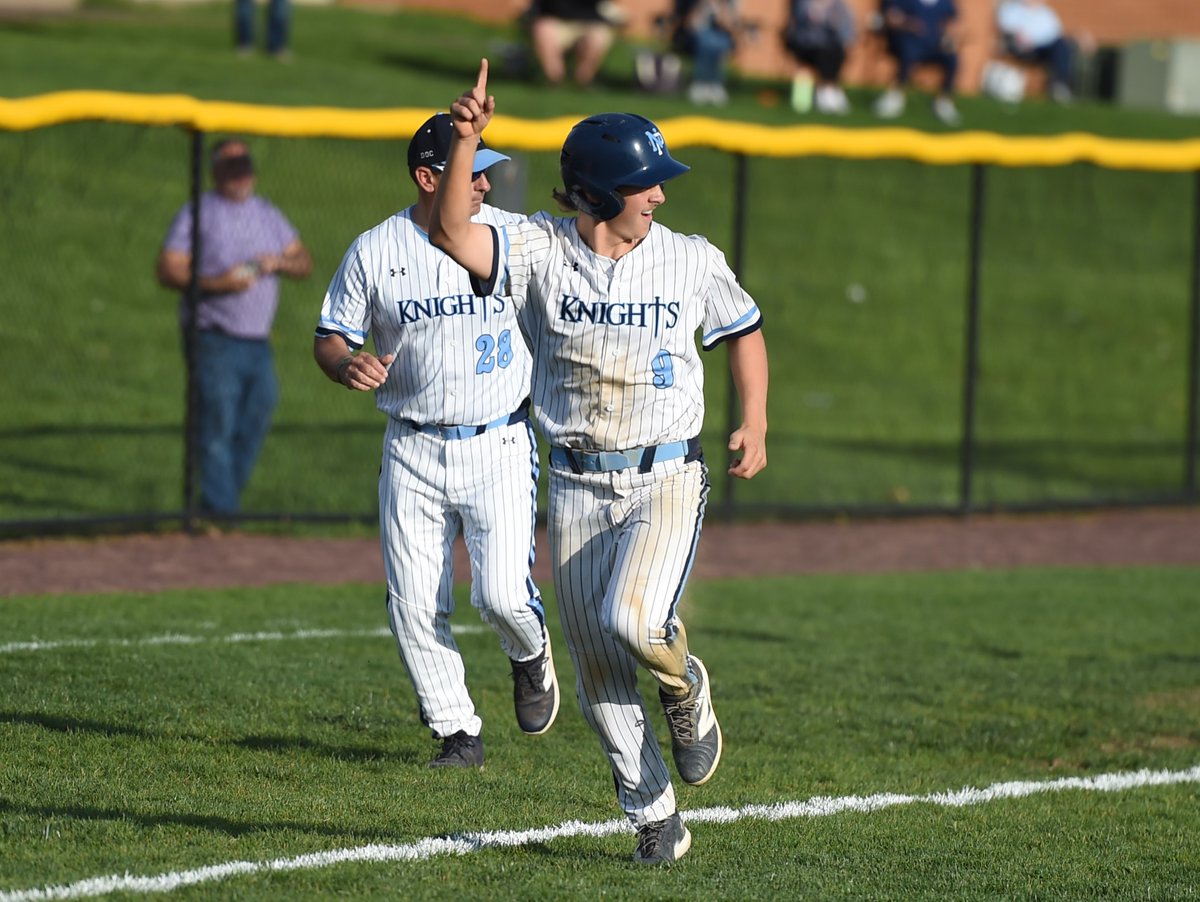 Mike Cabrey (@mpcabrey) on Twitter photo <a href="/NPKnights/">NPKnightsBaseball</a> rallies from a 6-4 deficit with 3 runs in the bottom of the 7th to beat CB West 7-6 Wednesday afternoon.
Kevin Brace with a 2-RBI single to tie the game, Mason Coyne connects on a walk-off RBI single. <a href="/NPHSKnights/">North Penn Athletics</a> <a href="/NPKnights/">NPKnightsBaseball</a> rallies from a 6-4 deficit with 3 runs in the bottom of the 7th to beat CB West 7-6 Wednesday afternoon.
Kevin Brace with a 2-RBI single to tie the game, Mason Coyne connects on a walk-off RBI single. <a href="/NPHSKnights/">North Penn Athletics</a>