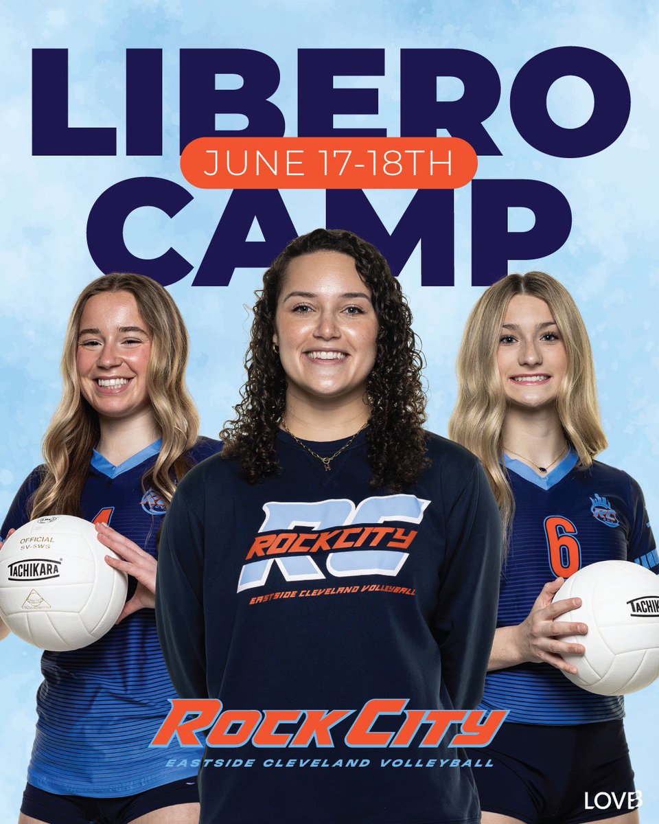 📢 LIBERO CAMP 📢

Led by former elite Division I talent! Take your defensive game to the next level!

June 17–18th
9th–12th Graders | 9:00–11:00 AM
7th–8th Graders | 12:00–2:00 PM
Open to boys and girls from all clubs!

Register today - rockcityvolleyball.com/club/liberocam…

#RCECV