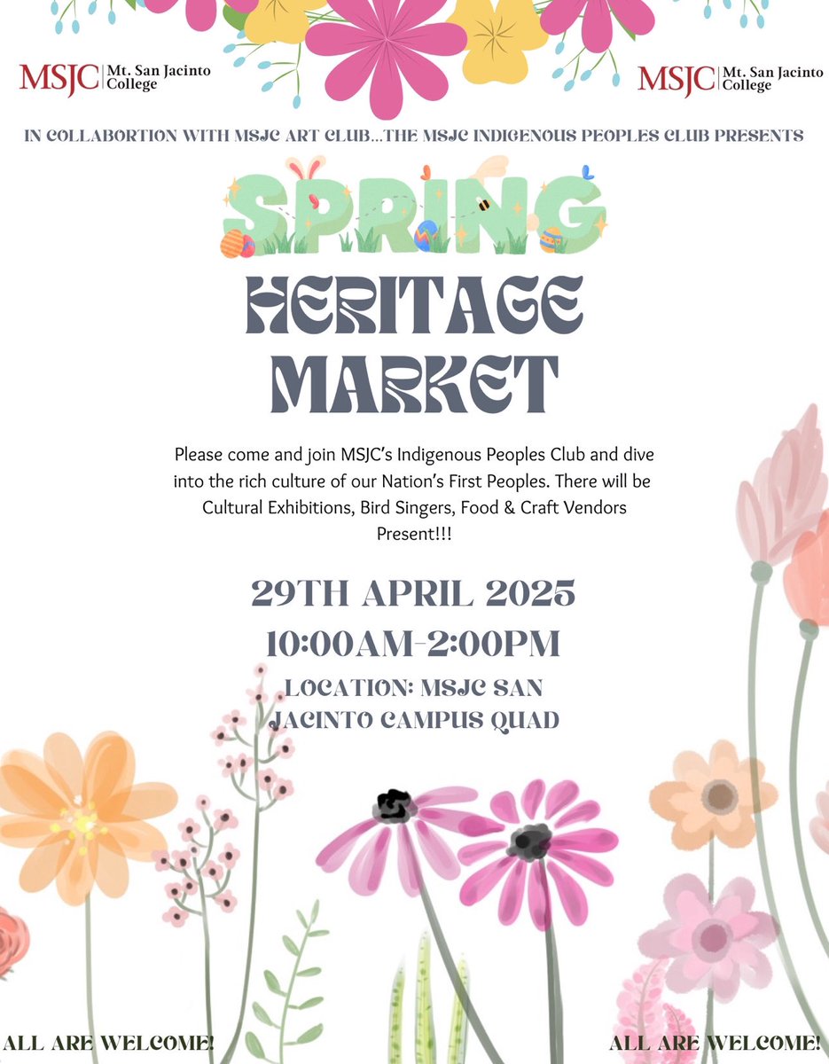 lopezbeading's tweet photo. Join us Tuesday at MSJC for the Spring Heritage Market!

1499 N State St
San Jacinto, CA 92583
United States https://t.co/BDTyUqHohV