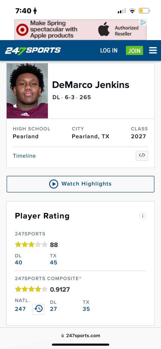 DeMarco Jenkins (@demarcojenkins_) on Twitter photo #Blessed to be ranked a 4⭐️ DL per <a href="/247Sports/">247Sports</a>. #JuniorSznLoading <a href="/CoachGotte/">Coach Gotte</a> <a href="/JasonHinkelman/">Jason Hinkelman</a> <a href="/Coach_Hartwick/">Coach Hartwick</a> <a href="/philchat45/">phillip chatman</a> <a href="/OilerRecruiting/">Pearland Oilers Football Recruiting</a> <a href="/coachkwag/">Keith Wagner</a> <a href="/justinallen_13/">Justin Allen</a> <a href="/DonnieBaggs_/">#HCville</a> #Blessed to be ranked a 4⭐️ DL per <a href="/247Sports/">247Sports</a>. #JuniorSznLoading <a href="/CoachGotte/">Coach Gotte</a> <a href="/JasonHinkelman/">Jason Hinkelman</a> <a href="/Coach_Hartwick/">Coach Hartwick</a> <a href="/philchat45/">phillip chatman</a> <a href="/OilerRecruiting/">Pearland Oilers Football Recruiting</a> <a href="/coachkwag/">Keith Wagner</a> <a href="/justinallen_13/">Justin Allen</a> <a href="/DonnieBaggs_/">#HCville</a>