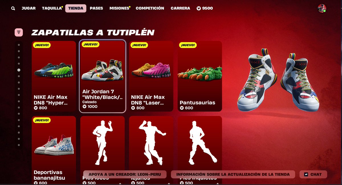 LeonPeruStore's tweet image. ⭐𝐅𝐎𝐑𝐓𝐍𝐈𝐓𝐄 𝐕𝐈𝐀 𝐑𝐄𝐆𝐀𝐋𝐎 𝐬/ 𝟏.𝟖𝟎 Tienda 23/04/2025‼️Los regalos de skin, mochilas, picos y otros que están en la tienda de FORTNITE. Yo te los envió vía regalo a tu cuenta a bajo precio y con garantia !!