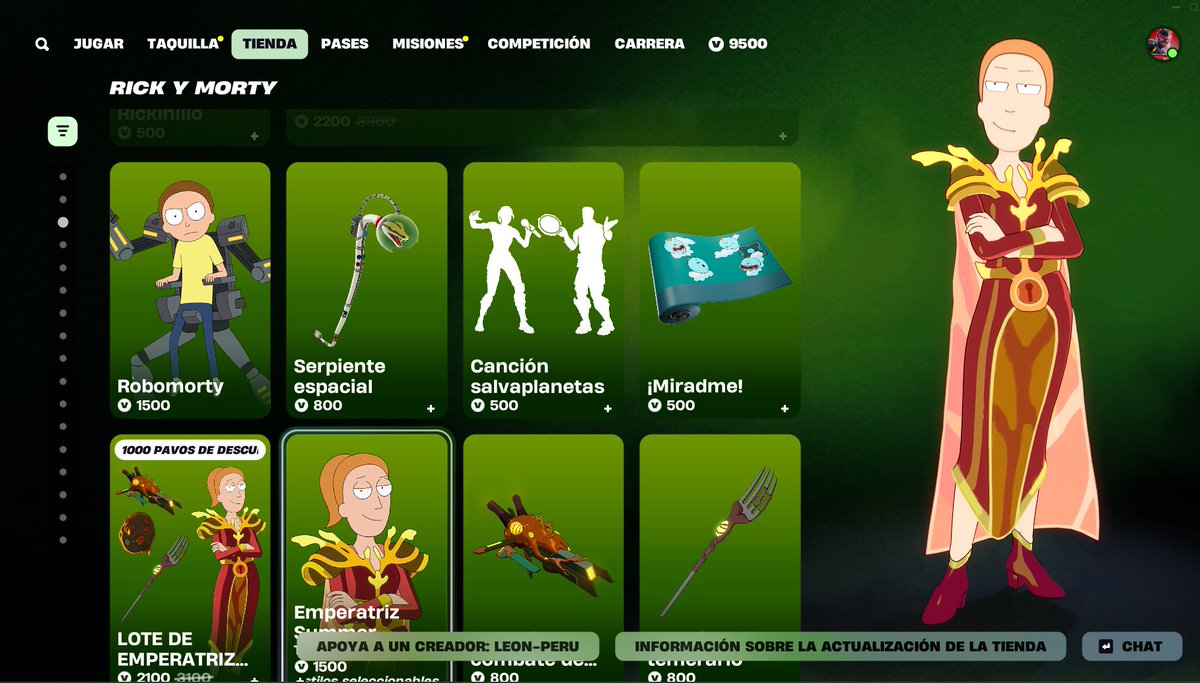 LeonPeruStore's tweet image. ⭐𝐅𝐎𝐑𝐓𝐍𝐈𝐓𝐄 𝐕𝐈𝐀 𝐑𝐄𝐆𝐀𝐋𝐎 𝐬/ 𝟏.𝟖𝟎 Tienda 23/04/2025‼️Los regalos de skin, mochilas, picos y otros que están en la tienda de FORTNITE. Yo te los envió vía regalo a tu cuenta a bajo precio y con garantia !!