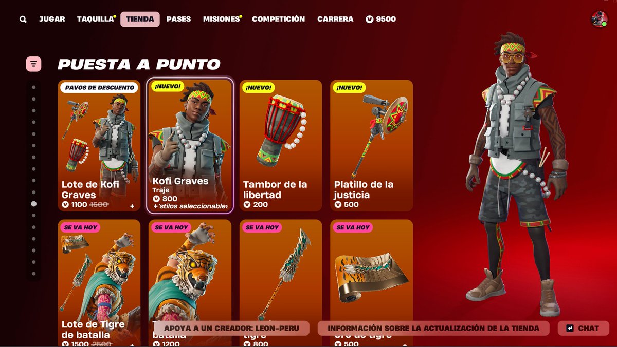 LeonPeruStore's tweet image. ⭐𝐅𝐎𝐑𝐓𝐍𝐈𝐓𝐄 𝐕𝐈𝐀 𝐑𝐄𝐆𝐀𝐋𝐎 𝐬/ 𝟏.𝟖𝟎 Tienda 23/04/2025‼️Los regalos de skin, mochilas, picos y otros que están en la tienda de FORTNITE. Yo te los envió vía regalo a tu cuenta a bajo precio y con garantia !!