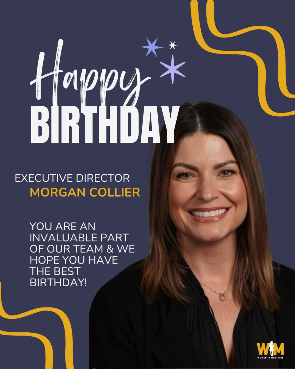 Happy Birthday to the incredible Morgan Collier! As Executive Director of Women in Medicine, Morgan continues to lead with purpose, passion, and an unwavering commitment to equity and empowerment in healthcare.

#HappyBirthday #WomenInMedicine #WIMStrongerTogether