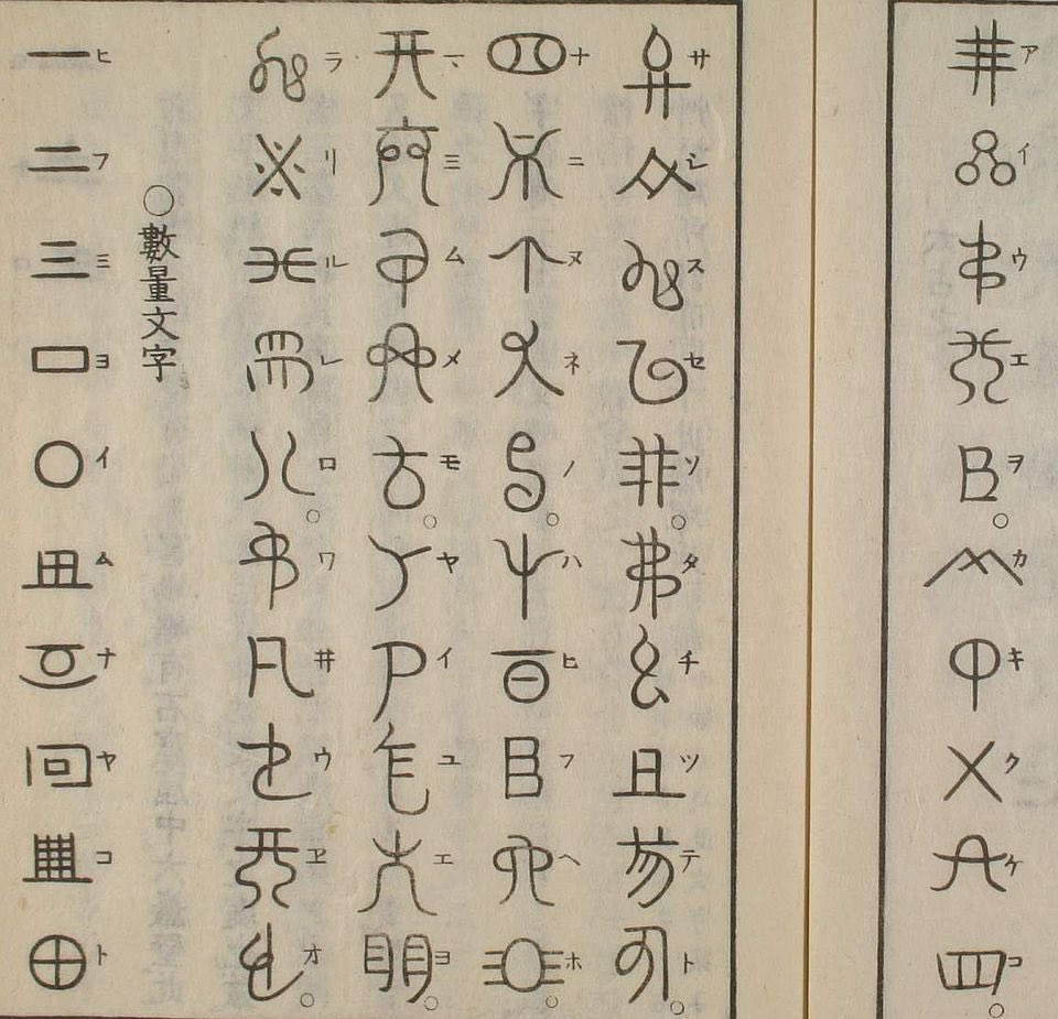 神代文字　ヒツキ文字 神代文字 - Search / X