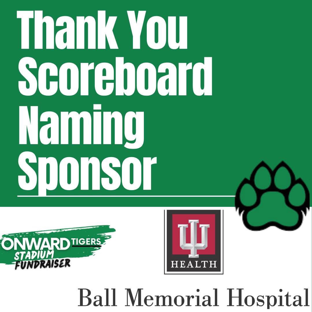 The Yorktown Community Schools Foundation is proud to announce a 10-year partnership with IU Health Ball Memorial Hospital. Their football field scoreboard sponsorship will enable students and athletes at Yorktown High School to thrive and compete at the highest levels.