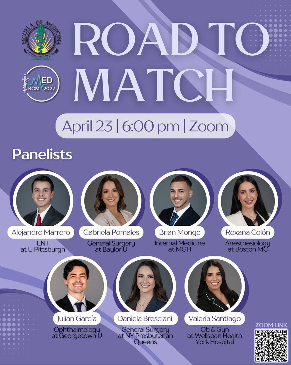PedrazRivera's tweet photo. Hosted a great panel for my medical school today alongside my friend and future colleague @_alanisenid Thank you to the panelists, attendees, moderators and the Careers in Medicine department at @rcmupr for your help!
Feeling very inspired & proud #MedTwitter #LatinosinMed 🩺🇵🇷 https://t.co/ABYdIwbZ2R