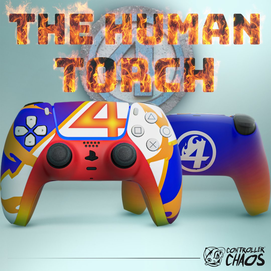 ControllerChaos's tweet image. We were inspired by the trailer for the new Fantastic 4 movie coming out so we created those heroes into a playable form. Who&apos;s your favorite Fantastic 4 member? #4 #comicbooks #Gamer