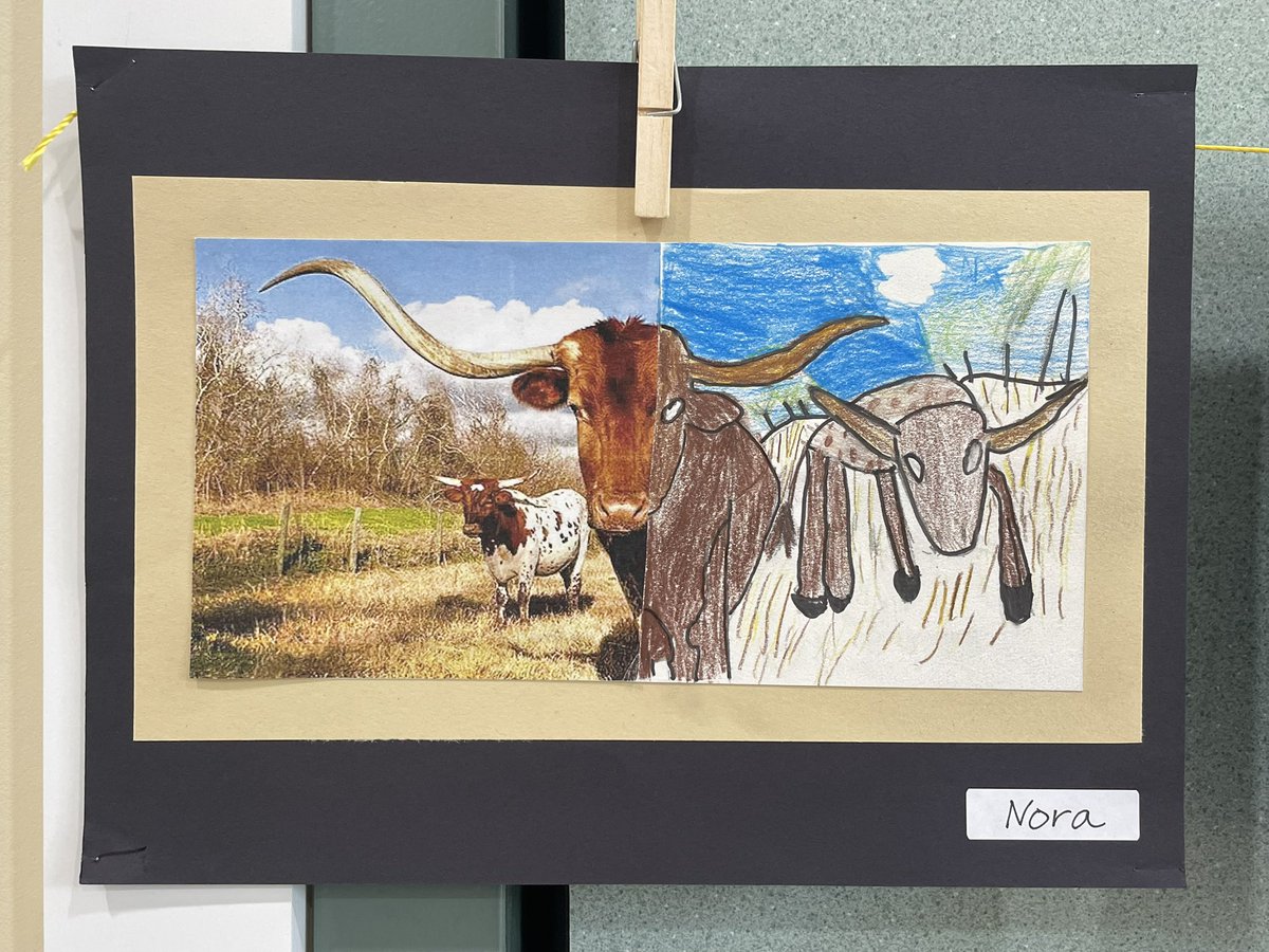 Enjoying some beautiful #artwork done by Mt View Elementary #students as part of their STEAM Night! Given that it was just #EarthDay2025 these works of #art caught my eye! Beautiful job! 

<a href="/MtDiabloUSD/">MDUSD</a> #ArtistsOfTwitter #ArtistOnTwitter #StudentSuccess #futureartist