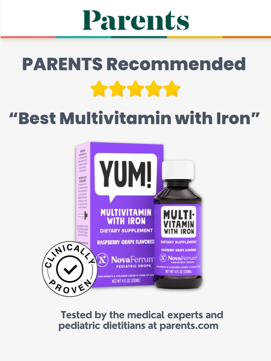 ⭐️⭐️⭐️⭐️⭐️ in addition to being recommended by countless pediatricians and hematologists, did you know we are also Endorsed by Parents.com?!!