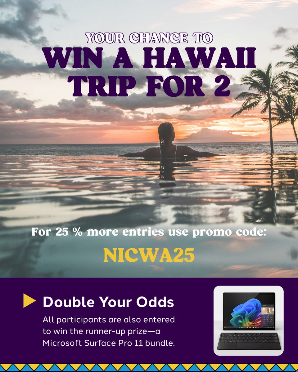 Only 3 more days until our sweepstakes closes. Now’s the time to secure your entries! Every gift helps us advocate, support, and protect Native children and families. bit.ly/NICWA25