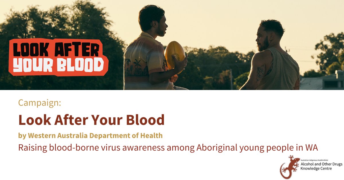 This campaign by <a href="/WAHealth/">WA Health</a> aims to raise awareness of blood-borne viruses (BBVs) &amp; the importance of BBV prevention among Aboriginal people in WA. it was developed with Aboriginal Health Workers and leaders &amp; community-based organisations:🔗 bit.ly/3YnyLEk
