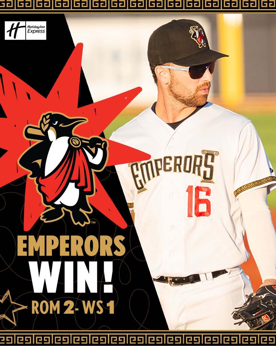GoEmperors's tweet image. Make that 5 in a row!!!!! EMPERORS WIN!!🐧⚾️ #RuletheLand