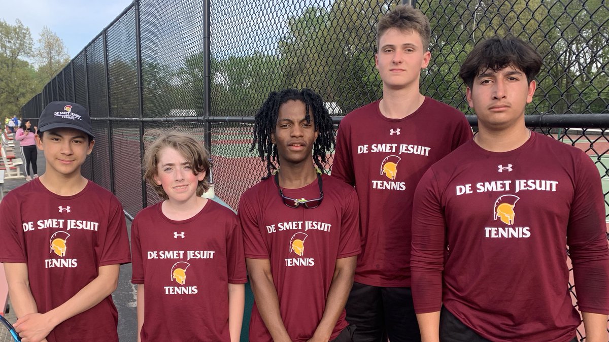Desmet Jesuit Tennis (@desmettennis) on Twitter photo Modified format and different lineup, but a nice win over Duchesne this afternoon. JV stepped up to play doubles and Guignon, Lally, and Dugan with singles wins.
<a href="/DeSmetJesuitHS/">De Smet Jesuit High School</a>
<a href="/DeSmet_ADBarker/">Harold Barker</a> Modified format and different lineup, but a nice win over Duchesne this afternoon. JV stepped up to play doubles and Guignon, Lally, and Dugan with singles wins.
<a href="/DeSmetJesuitHS/">De Smet Jesuit High School</a>
<a href="/DeSmet_ADBarker/">Harold Barker</a>
