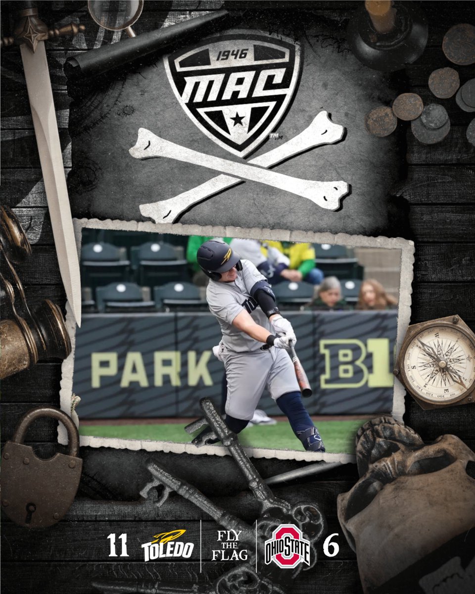 MACtion (@macsports) on Twitter photo ๐ดโโ ๏ธ FLY THE FLAG ๐ดโโ ๏ธ
Toledo puts together an eighth-inning rally to defeat Ohio State, 11-6, in Columbus!
<a href="/ToledoBaseball/">Toledo Baseball</a> | #MACtion ๐ดโโ ๏ธ FLY THE FLAG ๐ดโโ ๏ธ
Toledo puts together an eighth-inning rally to defeat Ohio State, 11-6, in Columbus!
<a href="/ToledoBaseball/">Toledo Baseball</a> | #MACtion