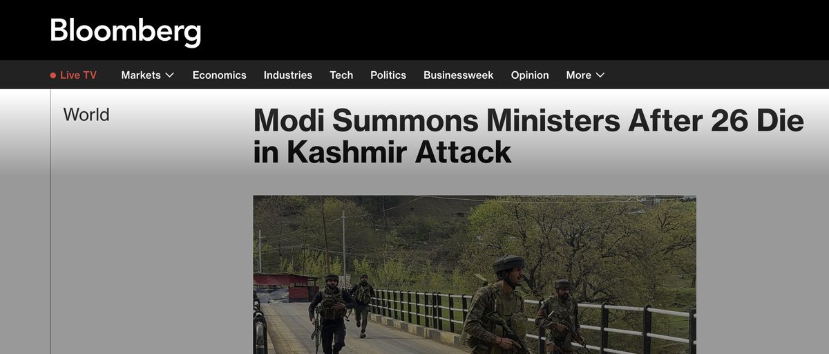 Hey <a href="/Bloomberg/">Bloomberg</a> , fire whoever wrote this piece of shit article.

"After 26 die"? Why the passive tone? 

Why not focus on the perpetrators and call it "4 terrorists massacre 26 Indian civilians"? 

The article reads like they were collateral damage in an attack.

SHAME!