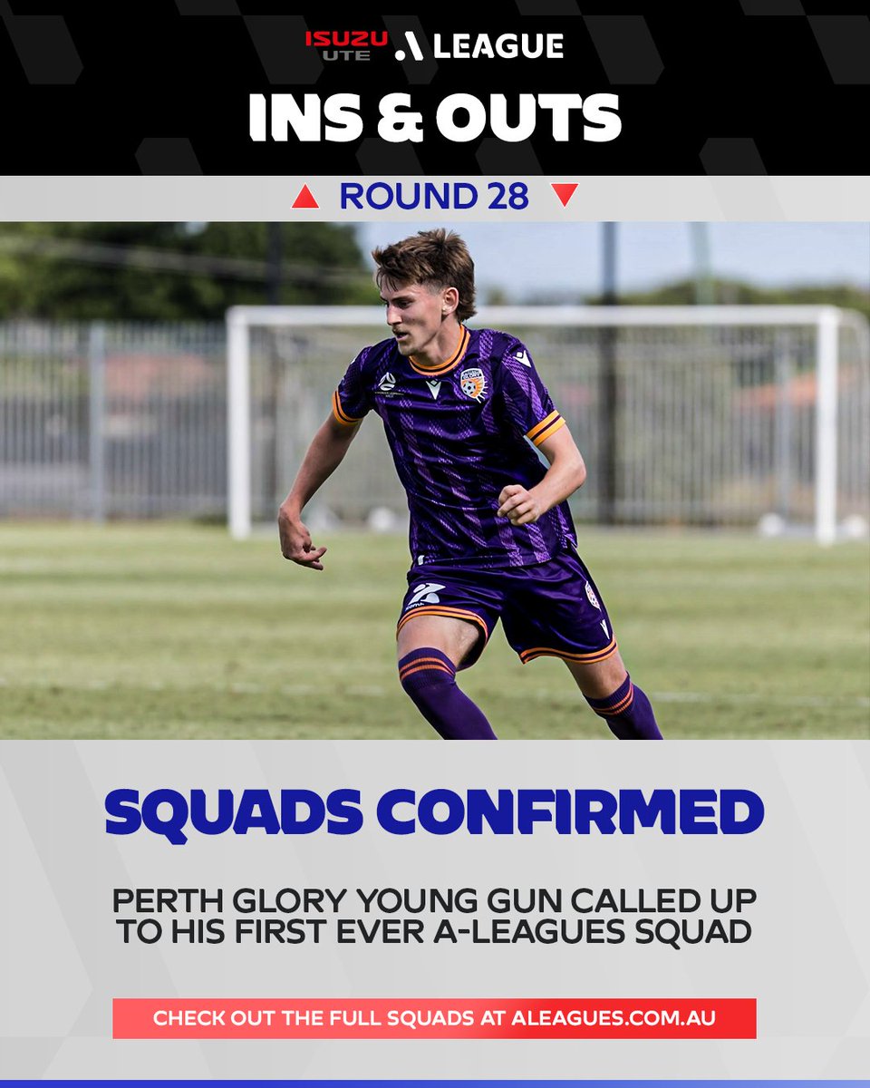 Isuzu UTE A-League (@aleaguemen) on Twitter photo The Despotovski name is back in the Australian top-flight 💜 You love to see it!
<a href="/PerthGloryFC/">Perth Glory FC</a> have named Sebastian Despotovski, son of the legendary Bobby, for the first time in the Isuzu UTE A-League.
📰 Full Ins & Outs: tinyurl.com/mwmfa6rc The Despotovski name is back in the Australian top-flight 💜 You love to see it!
<a href="/PerthGloryFC/">Perth Glory FC</a> have named Sebastian Despotovski, son of the legendary Bobby, for the first time in the Isuzu UTE A-League.
📰 Full Ins & Outs: tinyurl.com/mwmfa6rc