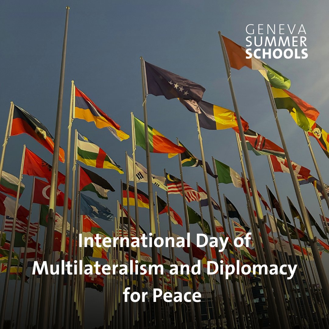 Geneva Summer School (@summerunige) on Twitter photo 🌍 Today we celebrate multilateralism - a cornerstone of peace, cooperation & global problem-solving.
Explore it further this summer in Geneva! Learn about diplomacy and global governance at the heart of international action.
🔗 Register: unige.ch/genevasummersc…
#summerunige 🌍 Today we celebrate multilateralism - a cornerstone of peace, cooperation & global problem-solving.
Explore it further this summer in Geneva! Learn about diplomacy and global governance at the heart of international action.
🔗 Register: unige.ch/genevasummersc…
#summerunige