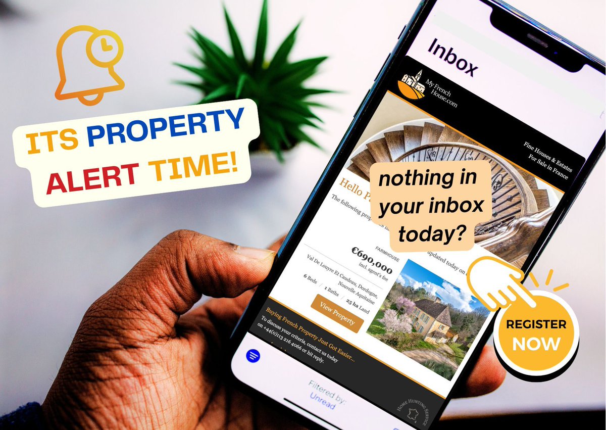 MYFRENCHHOUSE's tweet photo. 🏡 No properties in your inbox this morning? Please register today to receive our latest listings and price reductions. 🇫🇷 #Frenchproperty #propertyalerts #propertytime https://t.co/WS3wa25MS9 https://t.co/r1HzFrtHMQ