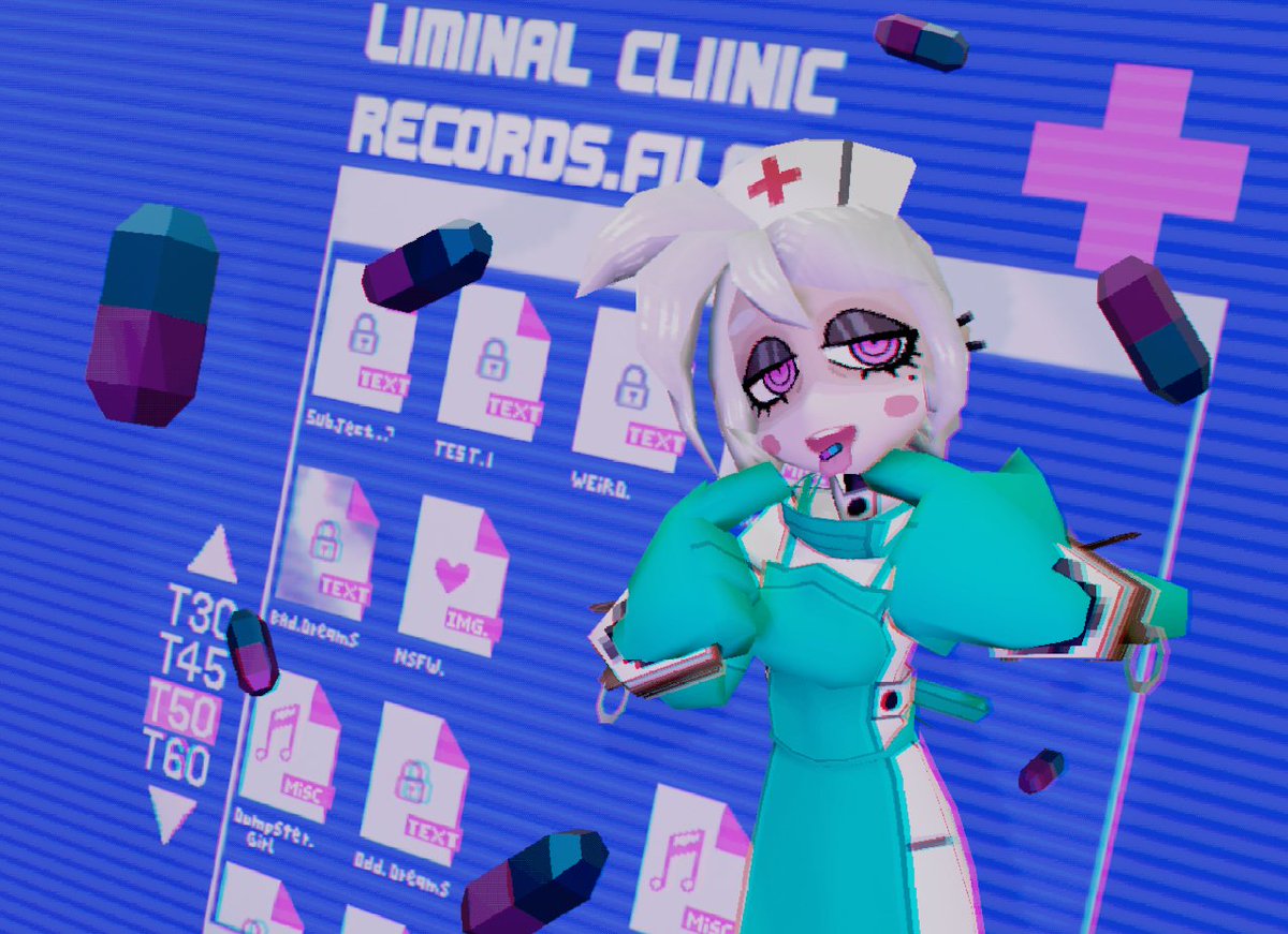 ( Bad medicine ) Certified pill tester 💊
#PSX #lowpolly #clinic #weirdcore #dreamcore #liminalcore #blender #3d #wip #Liminalclinic #Medical #nurse #OCart #pills