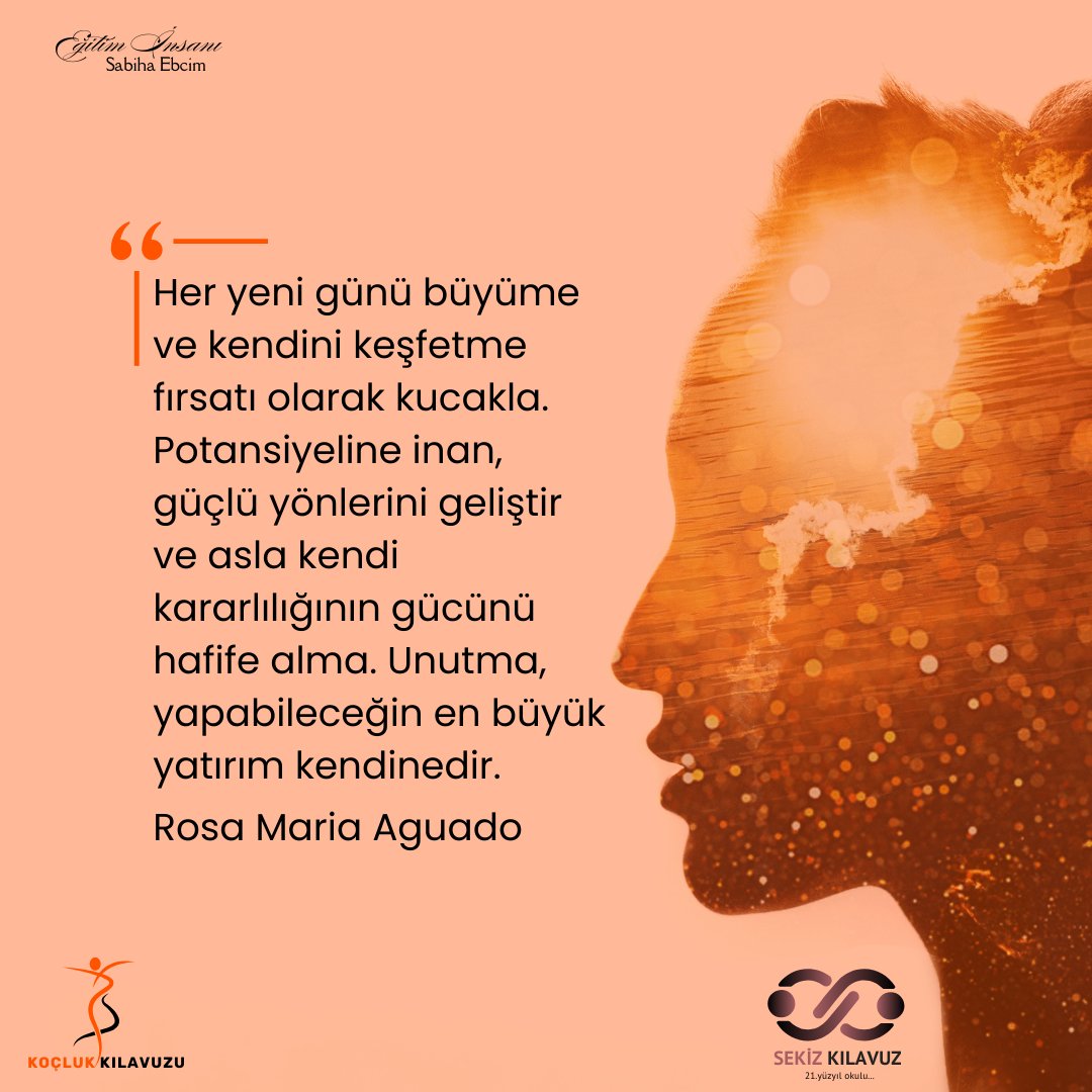 Sabiha Ebcim (@ebcimsabiha) on Twitter photo Yapabileceğiniz en büyük yatırım kendinizedir. Çünkü siz değişirseniz, dünyanız da değişir.
#eğitim #education #coach #coaching #eğitiminsanı #sekizkılavuz
<a href="/sekizkilavuz/">Sekiz Kılavuz (21.Yüzyıl Okulu)</a> Yapabileceğiniz en büyük yatırım kendinizedir. Çünkü siz değişirseniz, dünyanız da değişir.
#eğitim #education #coach #coaching #eğitiminsanı #sekizkılavuz
<a href="/sekizkilavuz/">Sekiz Kılavuz (21.Yüzyıl Okulu)</a>