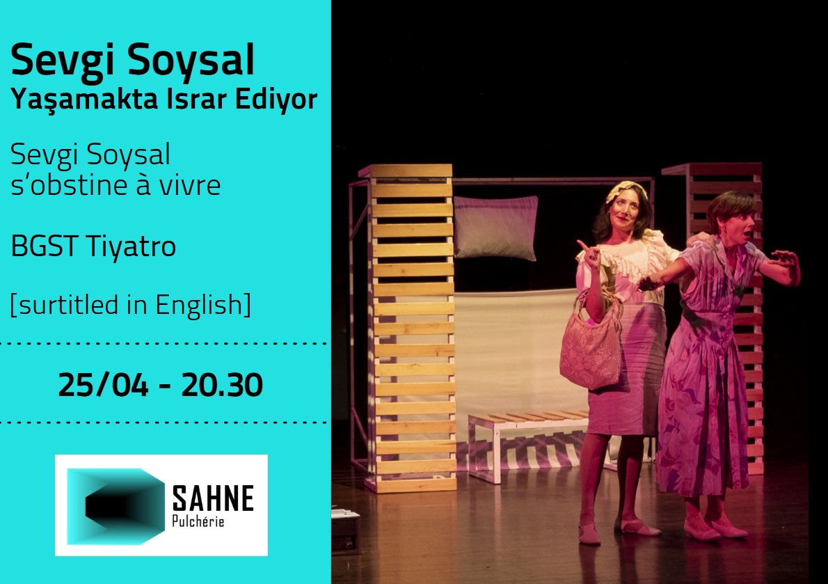 25 Nisan Cuma akşamı Sahne Pulchérie’de! Biletler: tiyatrolar.com.tr/m/tiyatro-bile… | Vendredi 25 avril à Sahne Pulchérie ! Spectacle surtitré en anglais.