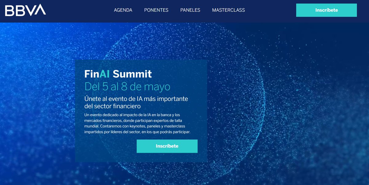 Este evento sobre inteligencia artificial en el sector financiero reunirá a líderes del sector bancario, asegurador y fintech para explorar cómo la IA está transformando los servicios financieros.