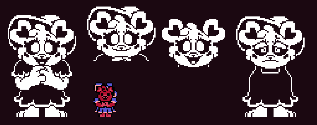 Caretaker of the garden 
#pixelart #Bobbybearhug #SmilingCritters #UTDR