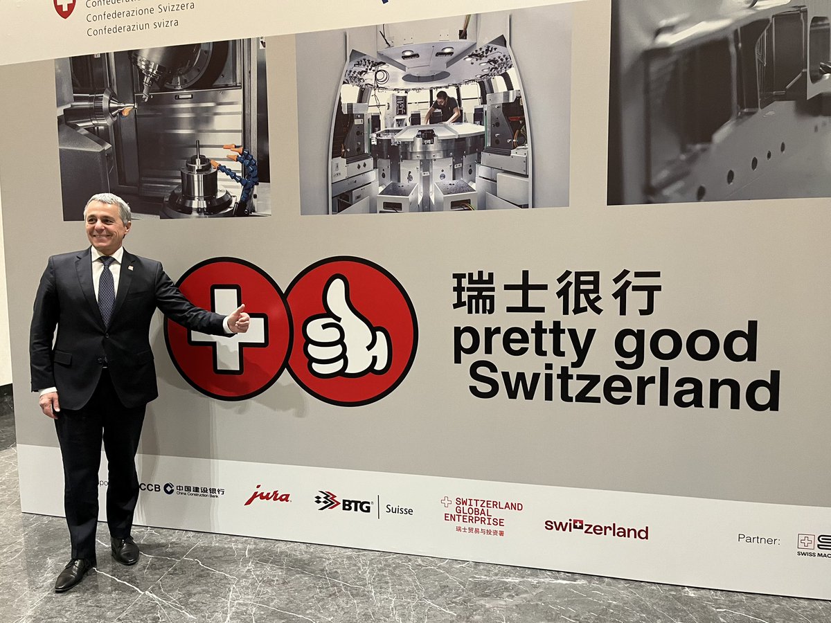 Just landed in #China for the second stage of our mission in #Asia! 🇨🇳: key strategic player and our third-largest trading partner. This year we celebrate 75 years of diplomatic friendship, a crucial step in strengthening our foreign policy ties.🇨🇭🤝🇨🇳