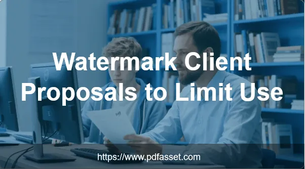 PDFAsset's tweet photo. Watermark Client Proposals to Limit Use 
TO protect your right!😃
https://t.co/EUIgSCD8Pi https://t.co/eClFI4WGB7