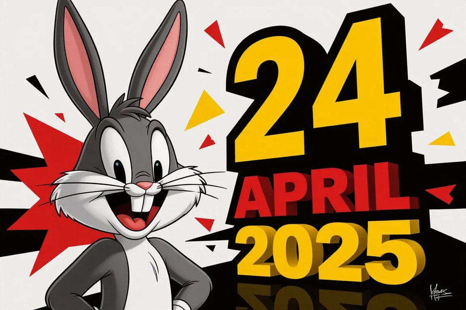 waldo_w's tweet photo. E-Ink ⚫⚪🔴🟡
Date : 24 April 2025
Theme: Bugs Bunny https://t.co/IAaRwQmv5J