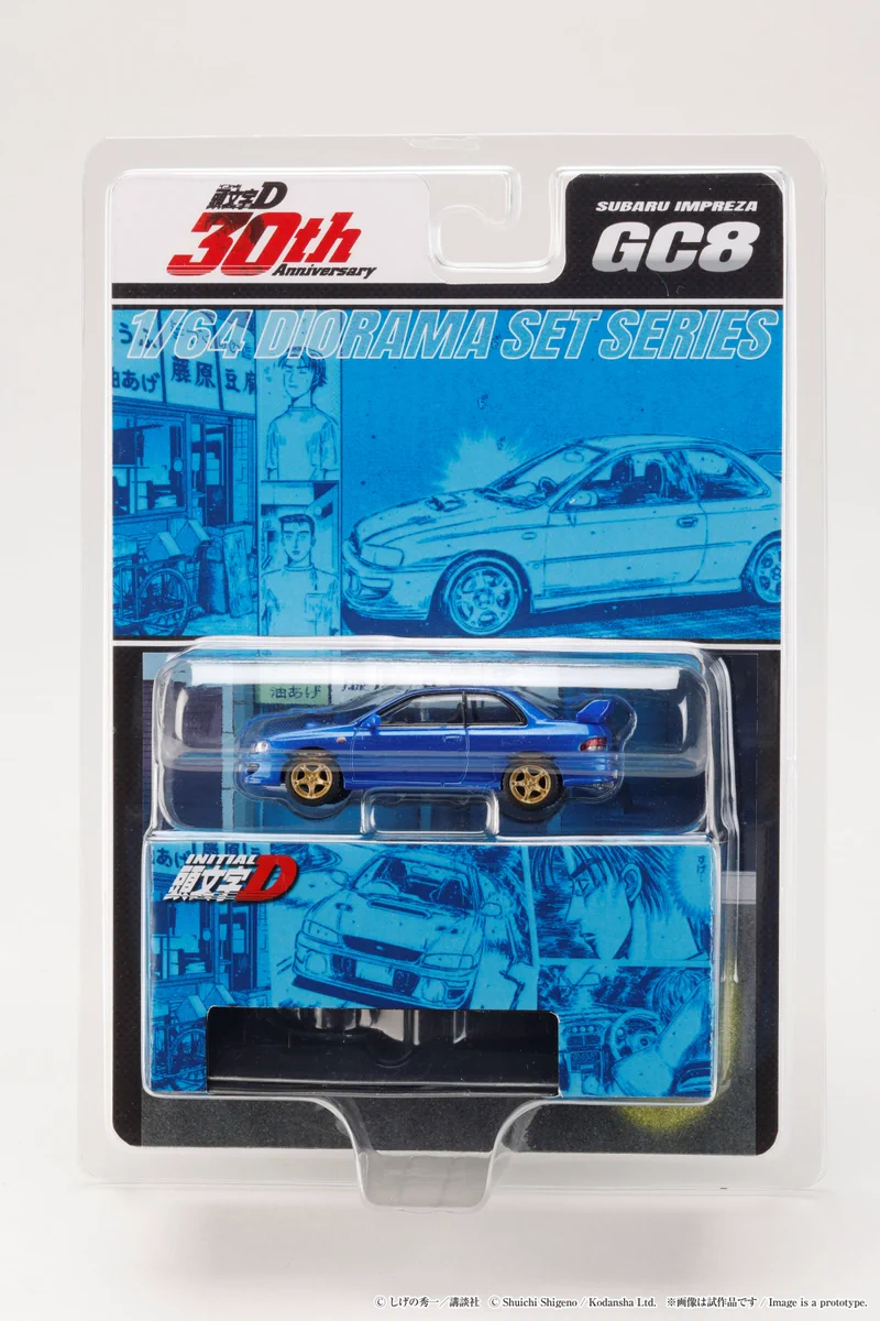 頭文字D 30th トレノ&インプレッサ限定ミニカー＋アクリルスタンド