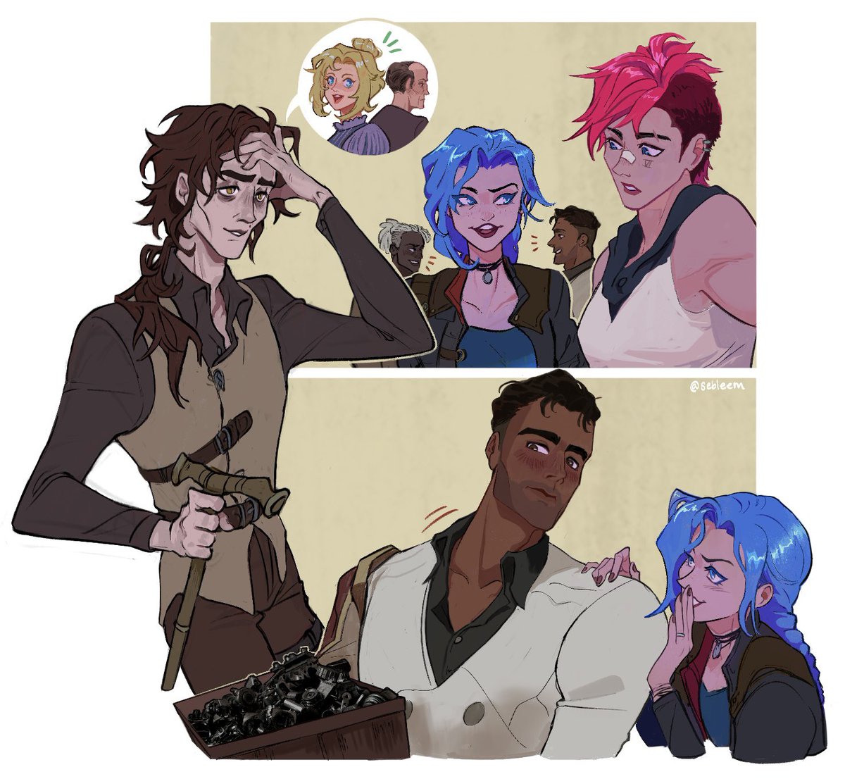 (zaun au) 
#arcane #Jayvik