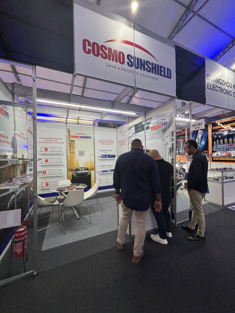 CosmoSunshield's tweet image. Straight from the show floor!
Cosmo Sunshield  is at Automec, Brazil.

For more information, contact us at cosmosunshield.com or Call 1800 57 00057

#CosmoSunshield #CosmoPPF #Automec #Brazil #2025 #PaintProtection #PPF #Cars #Exciting #SPFForWindows #StayProtected