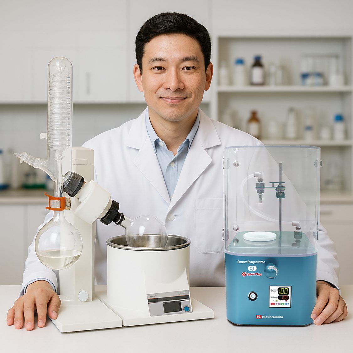 BioChromatoInc's tweet image. Upgrade your rotary evaporator workflow!
Smart Evaporator C1 helps you handle tricky solvents like DMSO and water, faster, safer, and without bumping.
See how it complements your current setup: zurl.co/OfcRO