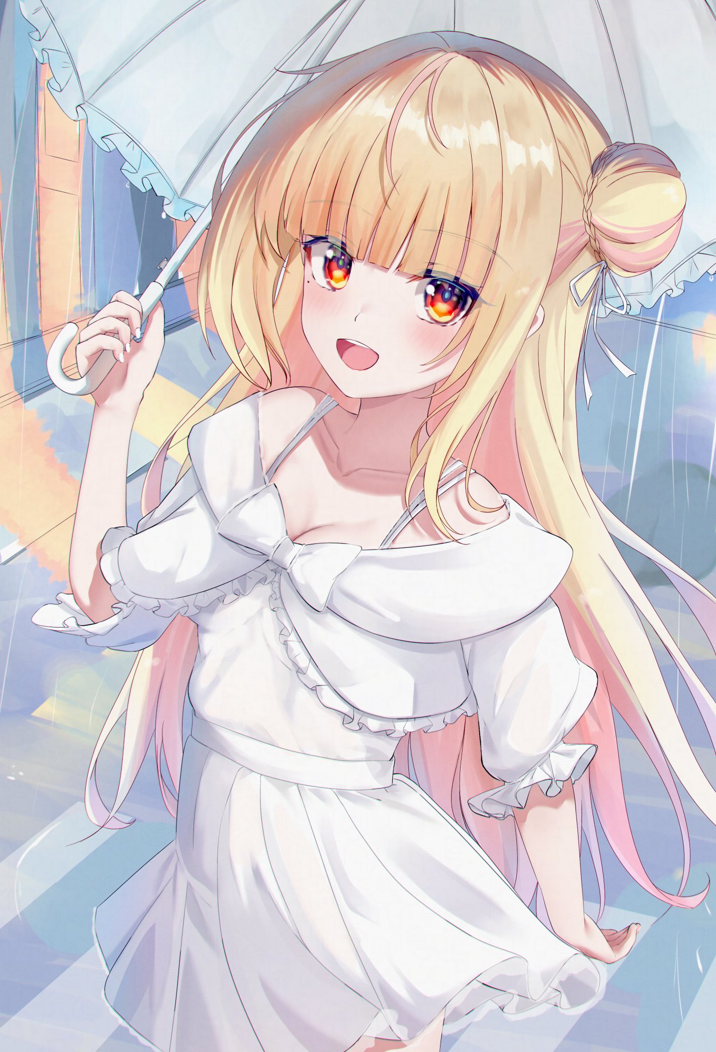 うみうみ Sienna Unlined Bleached Leather Boat Shoes | Miu Miu