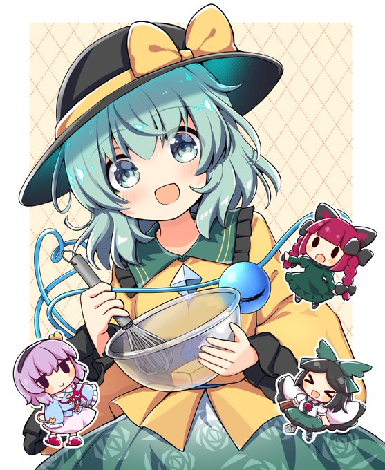 火焔猫燐 ,古明地こいし ,古明地さとり ,霊烏路空 「こいしちゃんとお