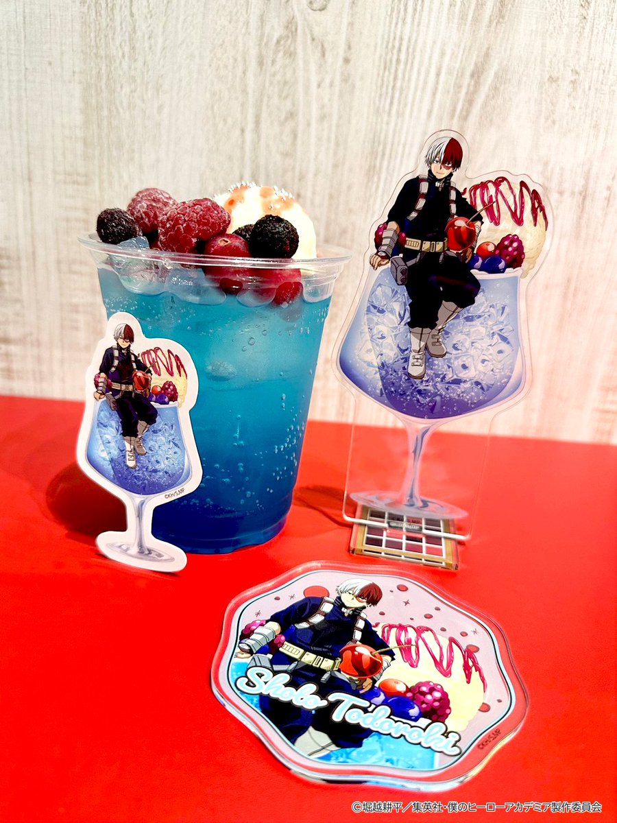 ◤横浜会場◢

ドリンクメニュー(後半)3種
⭐麗日のストロベリーミルクフロート
⭐轟のブルーソーダ
⭐心操のパープルソーダ

本日より販売開始です‼🍹

event.bandainamco-am.co.jp/cx/heroaca-ev/…
#heroaca_a #ヒロアカ #雄英オープンスクール