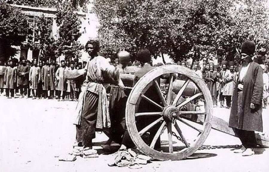 5. £xecution by cannon, Shiraz, Iran, 1890s.