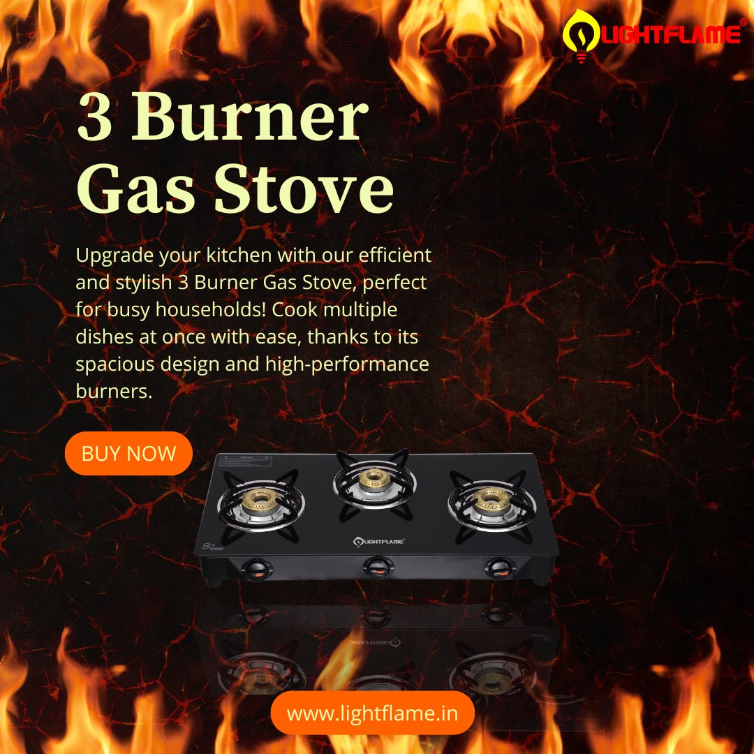 Lightflameindia's tweet image. Tired of cooking in shifts?
🔥 Switch to the Lightflame 3 Burner Gas Stove – cook more, save time, and upgrade your kitchen style!
Shop now: lightflame.in
#Lightflame #KitchenHack #3BurnerStove #MadeInIndia #HomeAppliances