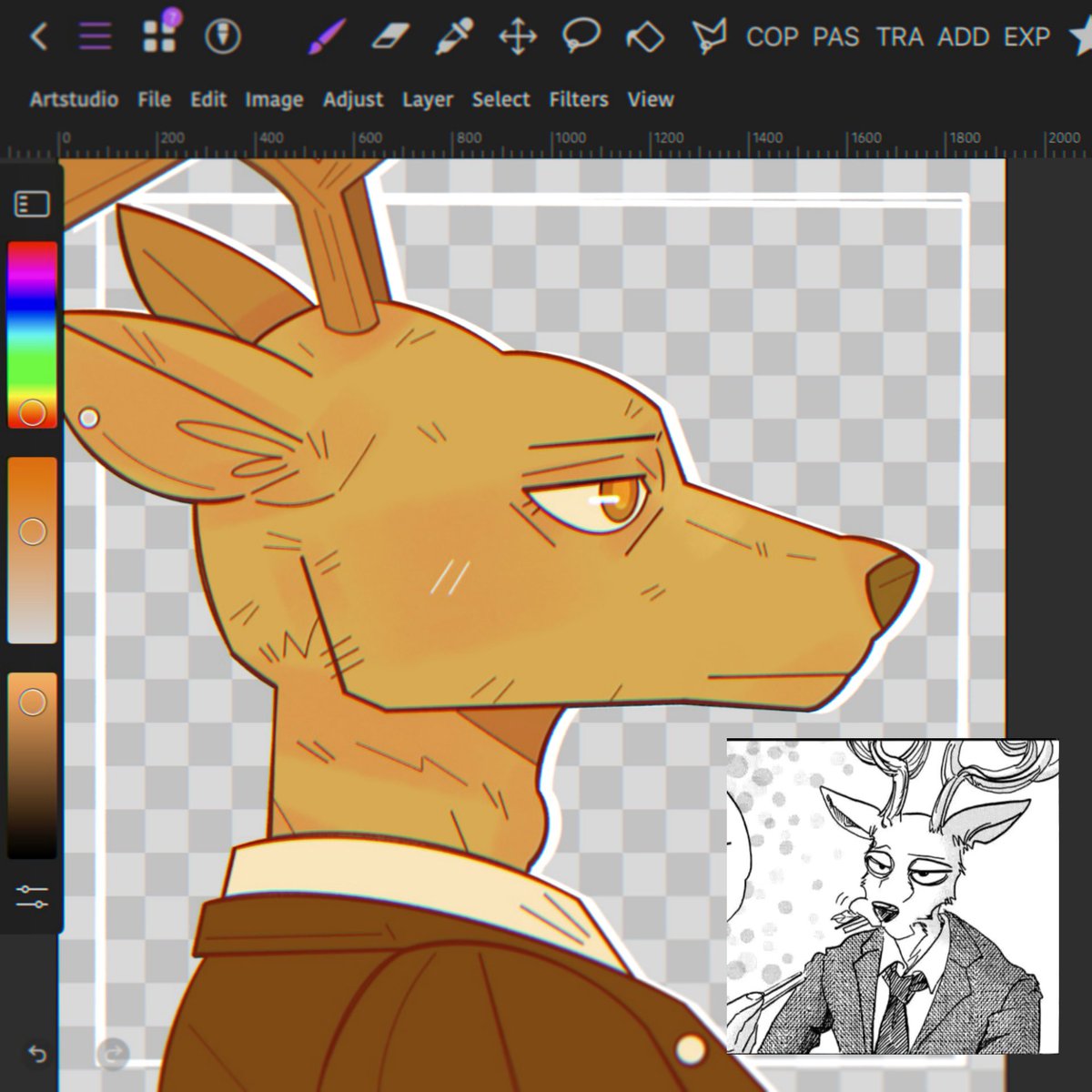 Fanart of Bambi — from Beastars, of course
As always, a drawing I got too lazy to finish… I’ll be sharing the final result soon! (hopefully) 😤
#BEASTARS #furry #furryartist #furryfandom #ArtistOnTwitter #digitalart #anime #art #furryartwork #furryart #legoshi