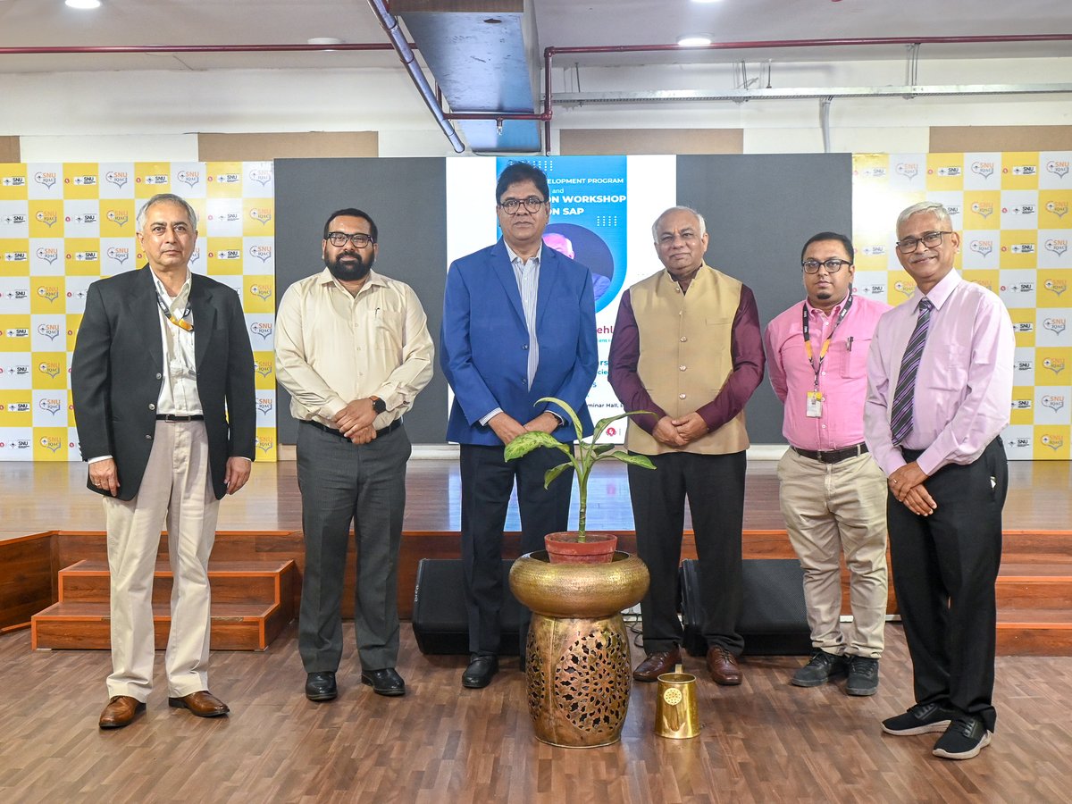 snuindia's tweet image. The ongoing FDP &amp;amp; SAP Workshop at Sister Nivedita University (SNU) is in collaboration with SAP Labs India!
Empowering educators with hands-on tech &amp;amp; innovation.
📅 Apr 21–26, 2025
#SAPWorkshop #FDP2025 #SNU #TechnoIndiaGroup #SAPLabsIndia #DigitalLearning