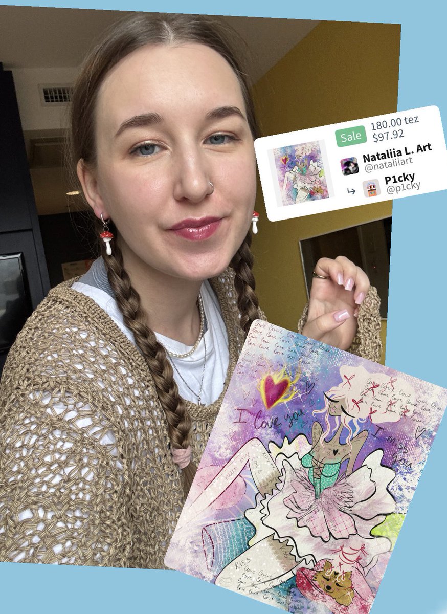 GM &amp; Sold💖💖💖 

Thank you so much <a href="/Crip2DaX/">p1cky.eth</a> for collecting my 1/1 artwork “love letter”!This work has been waiting for its home for a long time and now it has happened! This is very important and pleasant. Thank you for your support🫶🏻🫶🏻🫶🏻