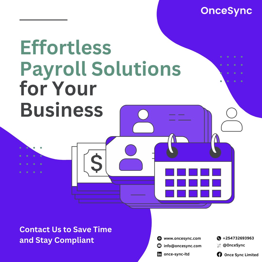 OnceSync's tweet image. Payroll Done Right – Or Pay the Price
💸1 error = penalties &amp;amp; lost trust
✅Automate payslips, NHIF, tax &amp;amp; reports with Onesync Payroll Tool

Simple. Accurate. Compliant.
#OnesyncPayroll #SmartHR #NoMoreErrors #AutomateCompliance