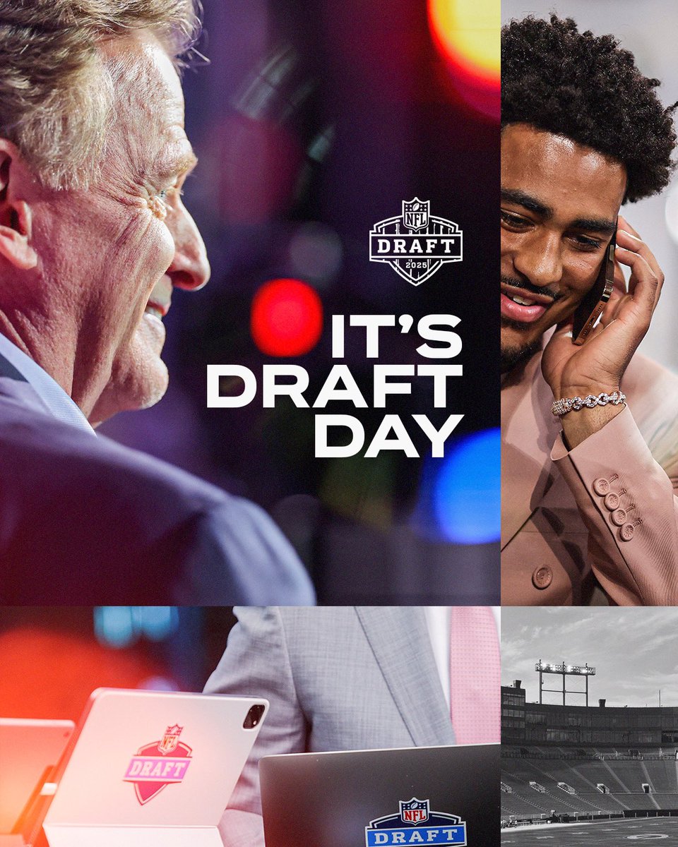 NFLUKIRE's tweet image. Set those alarms, the 2025 NFL Draft is on the clock! ⏰