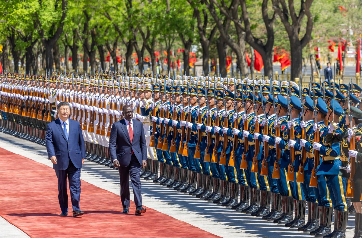 President William Ruto officially welcomed by China’s President Xi Jinping at the Great Hall of the People in Beijing