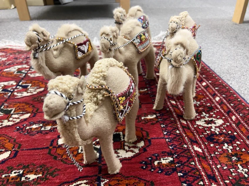 非常にレア ラクダの頭飾り トルクメニスタン 遊牧民 祭りや儀式