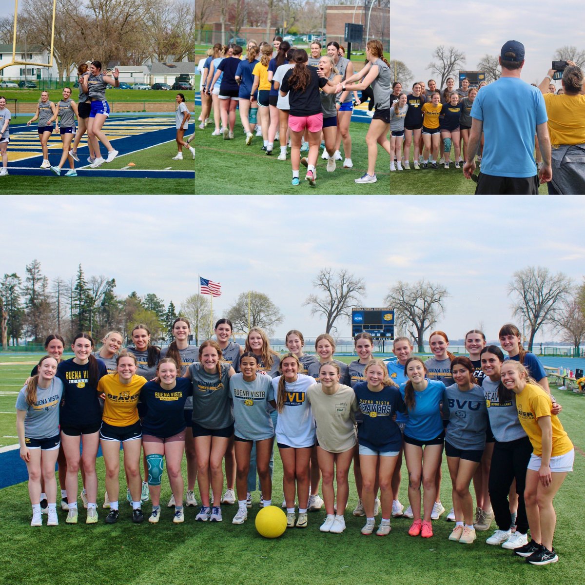 BVU Women's Soccer (@bvu_wsoccer) on Twitter photo Keeping the tradition alive and kicking—literally! We had so much fun in our annual kickball game with <a href="/BVUWBasketball/">BVU Women’s Basketball</a>. Good vibes, great company, and a whole lot of laughs. Already counting down to next year!
#BeaversBuild #KickballTradition #BeaverFam #SeeYouNextYear Keeping the tradition alive and kicking—literally! We had so much fun in our annual kickball game with <a href="/BVUWBasketball/">BVU Women’s Basketball</a>. Good vibes, great company, and a whole lot of laughs. Already counting down to next year!
#BeaversBuild #KickballTradition #BeaverFam #SeeYouNextYear